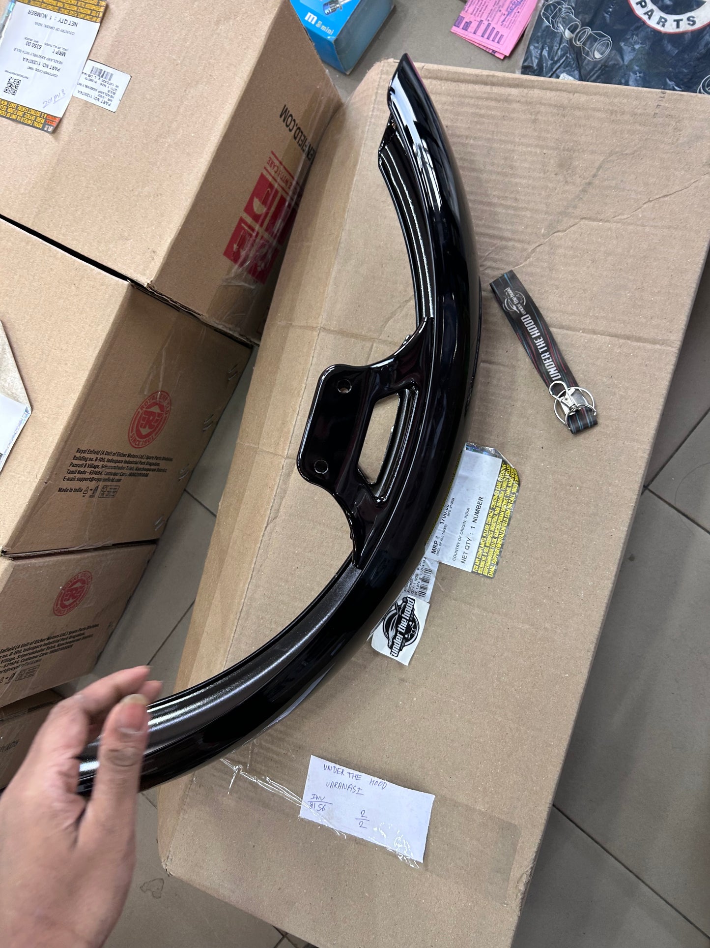 879007 – Front Mudguard Assembly, “Flicker” (NT51/VT31 Finish) for Thunderbird 350 (NTB), Thunderbird 500 (NTB) & Thunderbird X 350/500 (BS3–BS4/ABS) – Genuine Royal Enfield