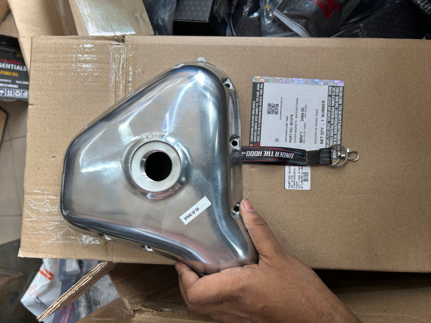 Magneto / Alternator Cover (LH Engine Cover) – Interceptor 650 / Continental GT 650 (Buffing Finish) – 861076 (Replaces 575204/D)