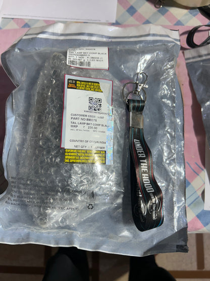 890078 – Tail Lamp Bracket Assy, Matt-Texture Black for Royal Enfield Thunderbird X 350 & Thunderbird X 500 (BS4/ABS) – Genuine OEM