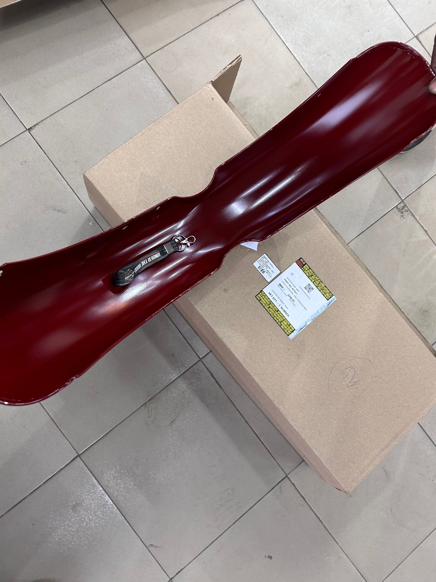 Royal Enfield Classic 350 Front Mudguard (Chestnut Red) – Genuine OEM Fender | 877011