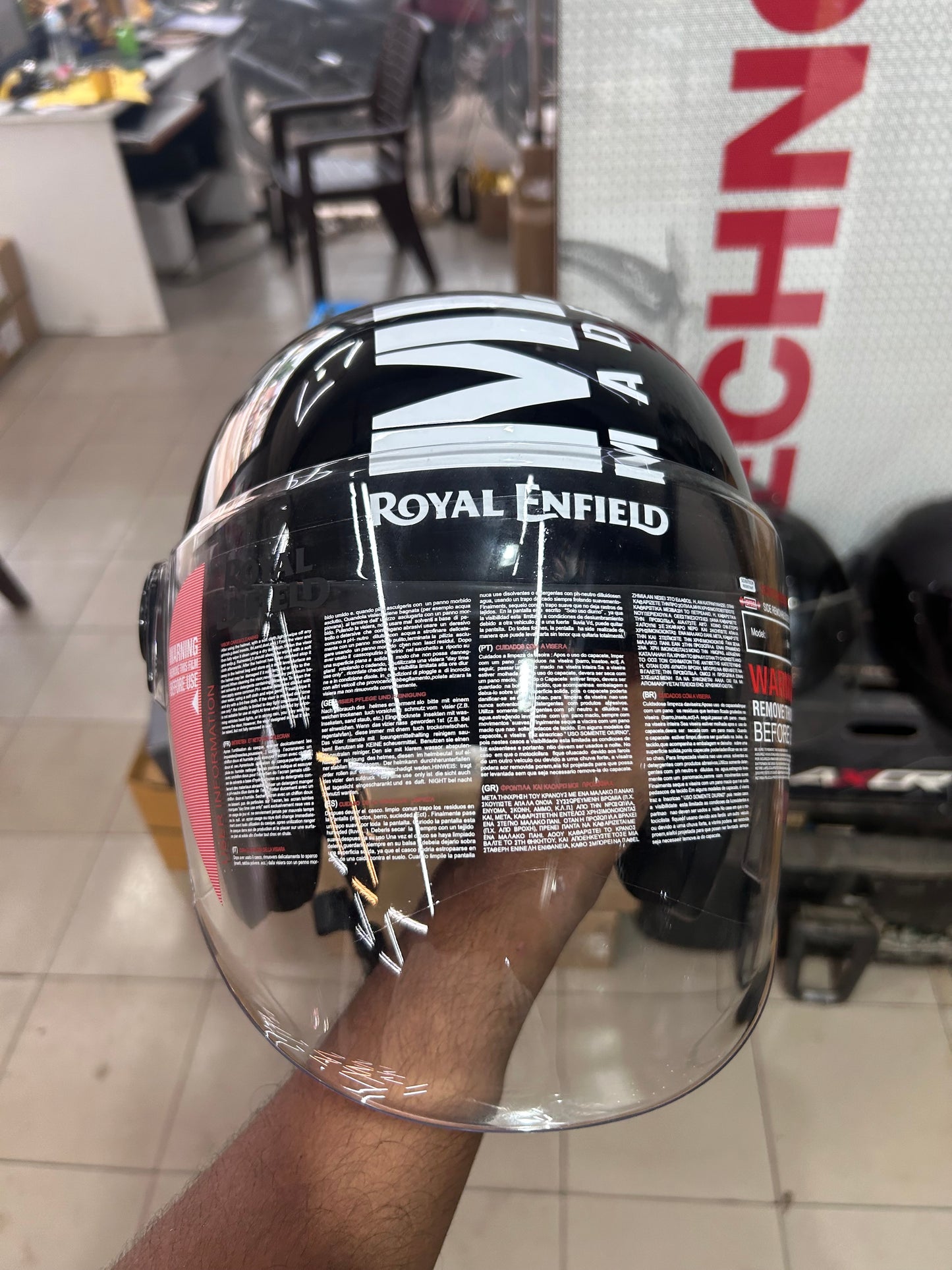 Royal Enfield Jet 1901 Open Face Helmet – Gloss Black – L & XL Sizes (HESS22001 / OP MLG)