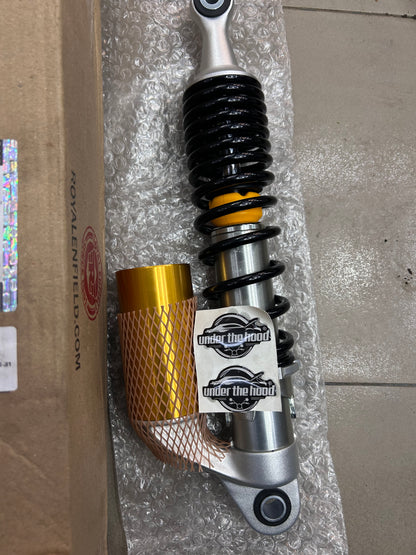 Royal Enfield Rear Suspension Unit – 148077/F | OEM Rear Shock Absorber for Interceptor 650 & Continental GT 650 (2019–2022)