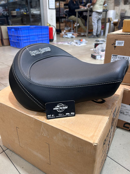 Black Touring Rider Seat for Meteor 350 – Genuine Royal Enfield KXA00073