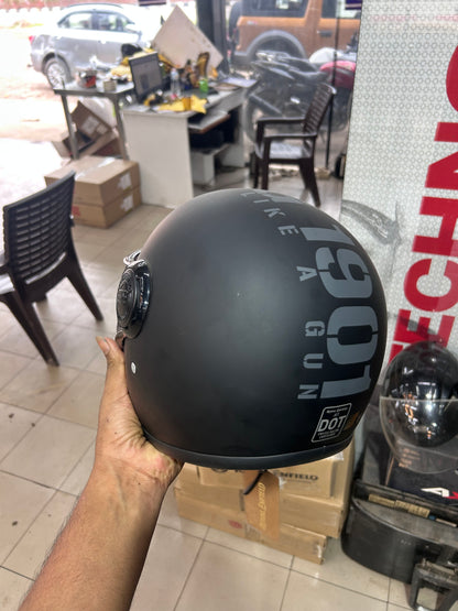 Royal Enfield Jet Helmet – OP MLG Edition – Matt Black – Medium (58cm) – Style HESS22002