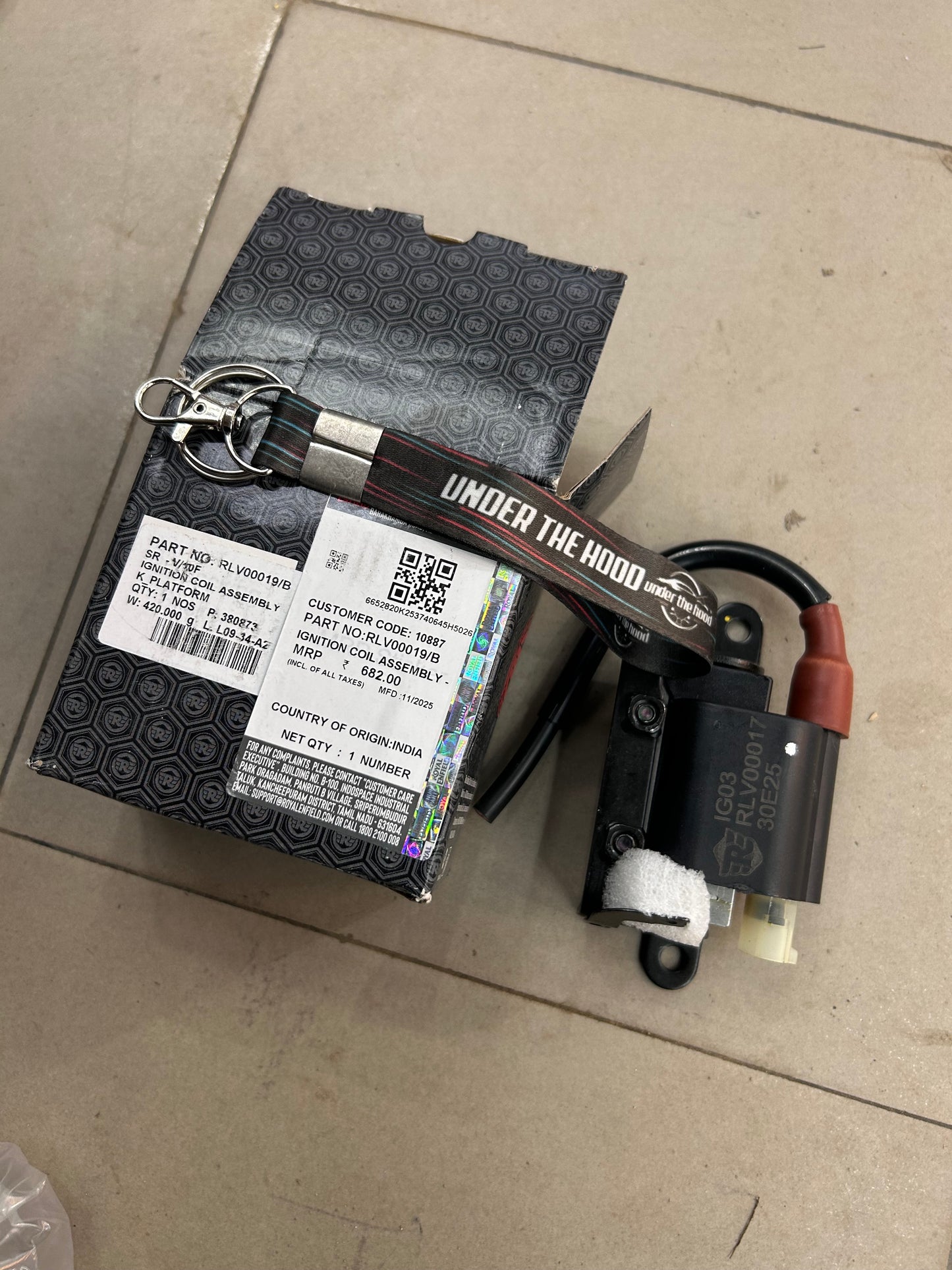 Royal Enfield RLV00019/B Ignition Coil Assembly – K-Platform Sherpa 450 for Himalayan 450 & Guerrilla 450