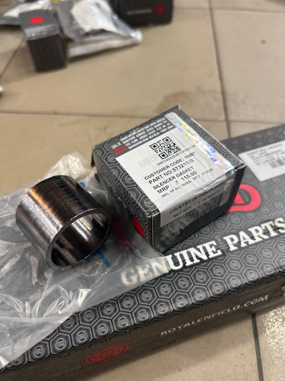 Royal Enfield 573211/B Silencer Gasket – OEM Exhaust Seal for Classic 500, Bullet 500, GT 535, Himalayan, Scram 411 & Bear 650