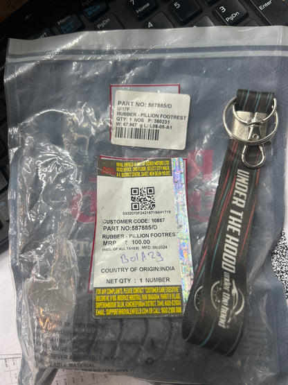 Royal Enfield 587885/D – Pillion Footrest Rubber (OEM) for Himalayan & Scram 411