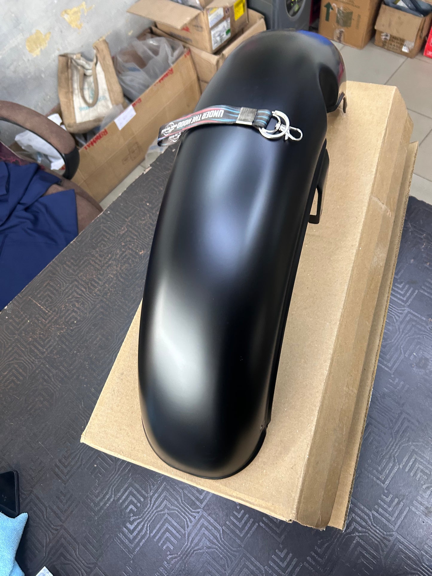 Genuine Royal Enfield Front Mudguard Assembly (FMG) – Matt Black – RAG00143/A ALL NEW CLASSIC 350 - DARK STEALTH BLACK