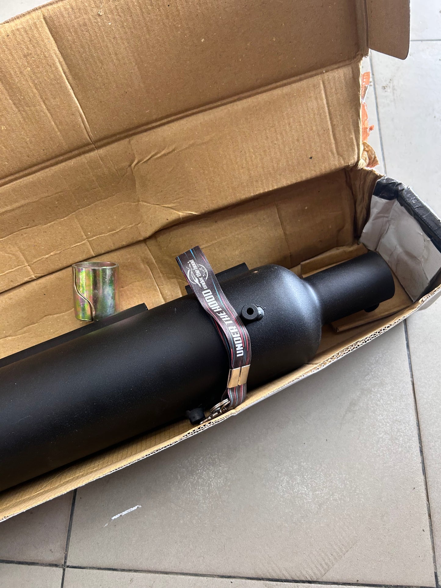 HK Long Punjab Silencer Small Mouth – Direct Fit for Royal Enfield UCE Models