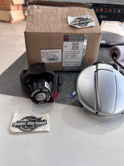Royal Enfield RAP00018/B Common Key Lockset Assembly – OEM Lock & Key Set for Super Meteor 650