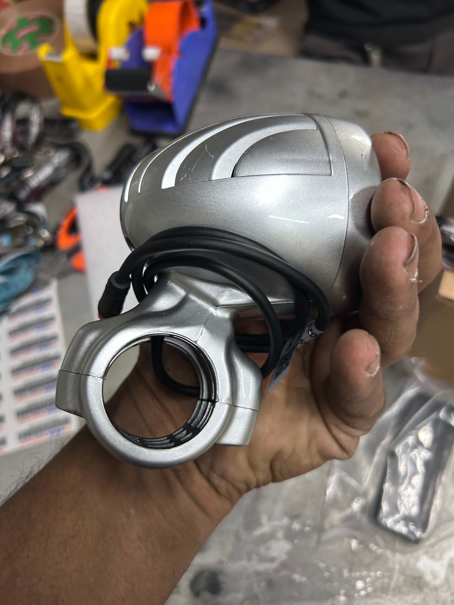 Royal Enfield Silver LED Fog Lights KXA00064 — Genuine RE Accessory / Auxiliary Lights