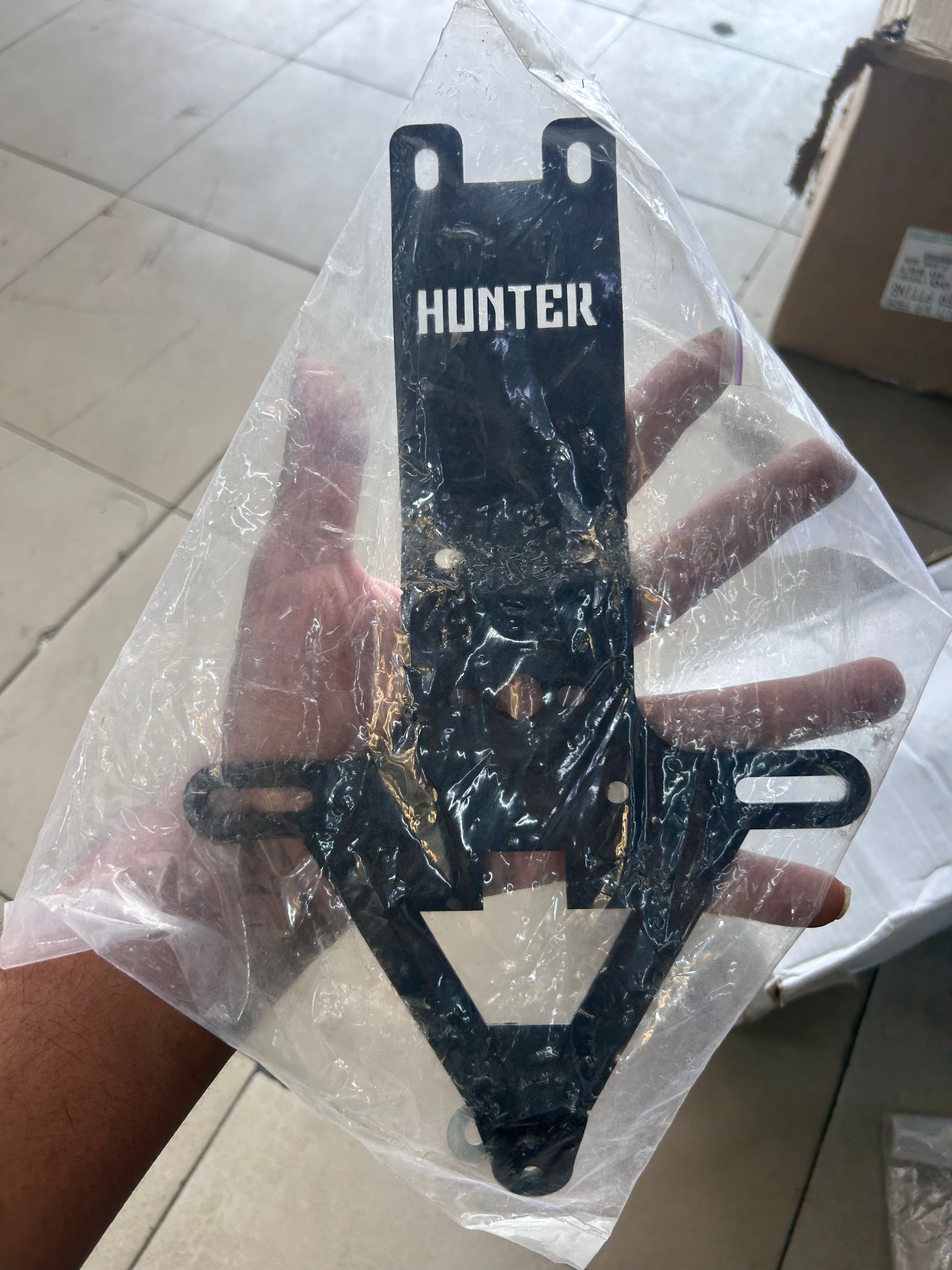 Hunter 350 Tail Tidy Bracket – Rear License Plate and Indicator Holder