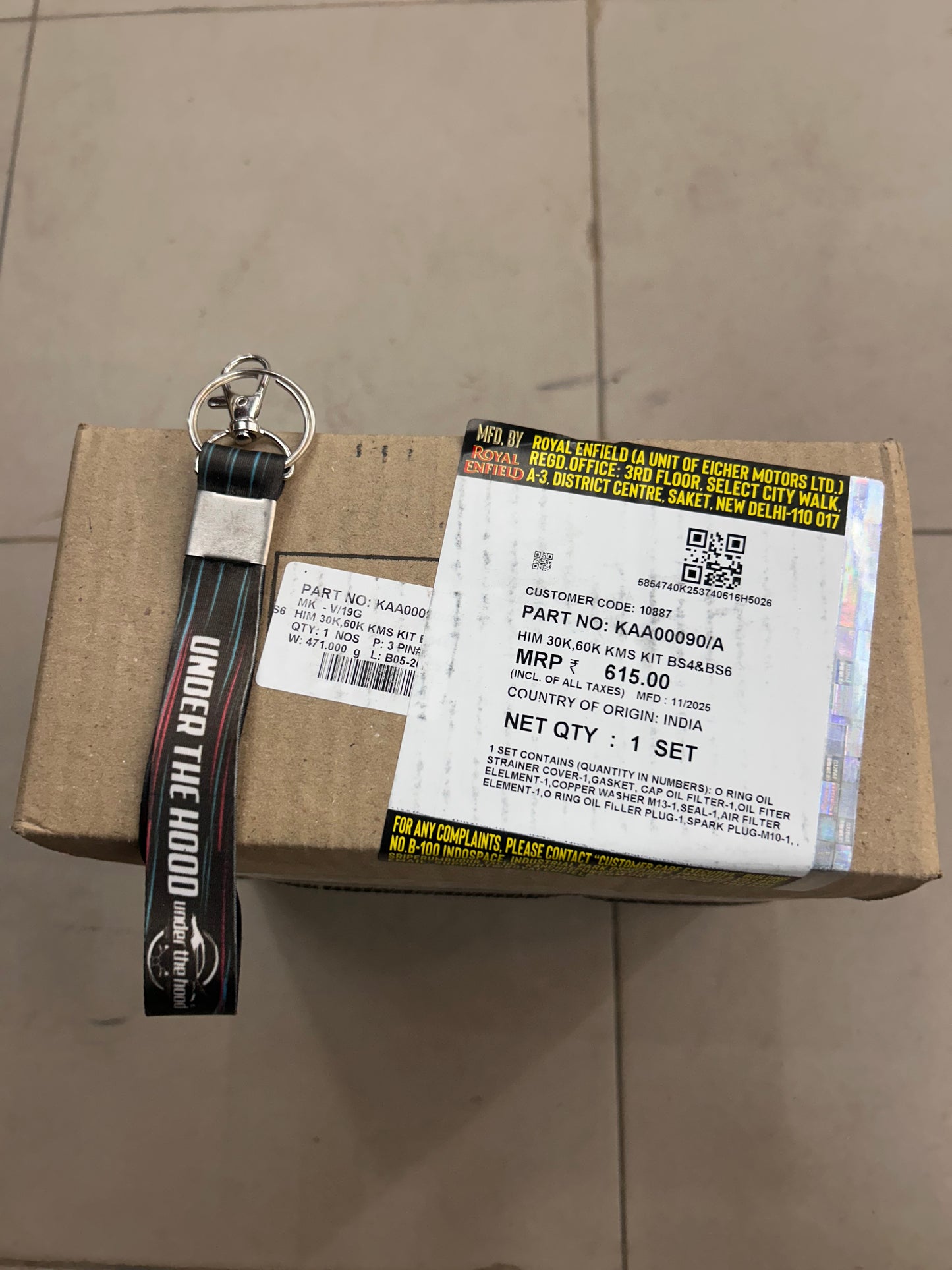 Royal Enfield KAA00090/A – Himalayan 411 & Scram 411 30K / 60K Service Kit (BS4 & BS6) – Genuine OEM Him 30K, 60K Kms Kit