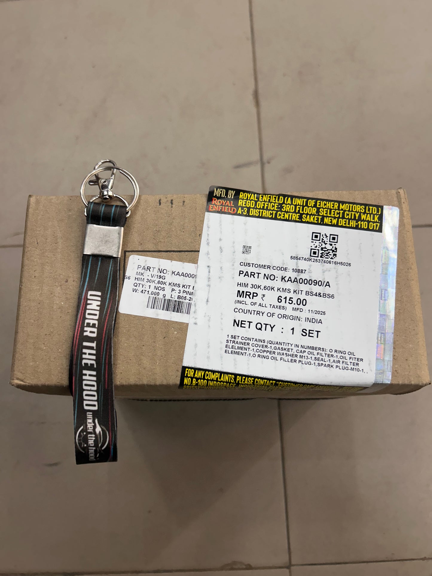 Royal Enfield KAA00090/A – Himalayan 411 & Scram 411 30K / 60K Service Kit (BS4 & BS6) – Genuine OEM Him 30K, 60K Kms Kit