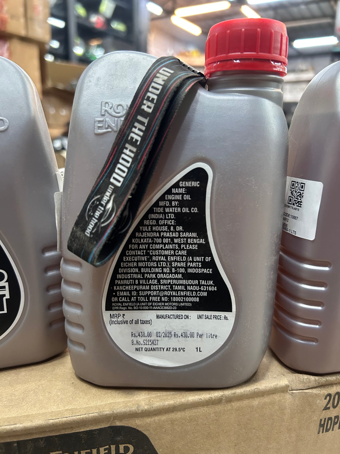 Royal Enfield Liquid Gun Semi Synthetic Engine Oil 15W50 – 1 Litre (Top-Up / Service Support) – 3600012 (UCE + J-Series Grade)