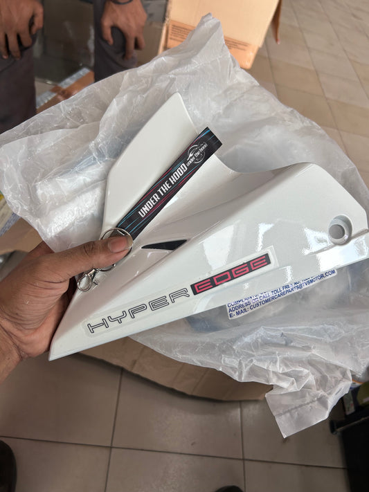 TVS Genuine Apache RTR 160 Refresh Left Engine Guard Pearl White N92227502F