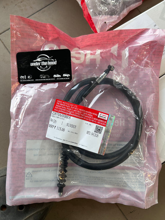 Hero Genuine Clutch Cable for Glamour, Glamour FI, Glamour XTEC, Super Splendor & Super Splendor XTEC | Cable Comp Clutch / Clutch Wire / Clutch Cable | 22870AANB00 / 22870AANB00S