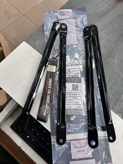 Royal Enfield RAG00075/B – Front Mudguard Stay (Glossy Black) for Classic 350 Reborn (J-Series, BS6/Euro 5) – Genuine OEM