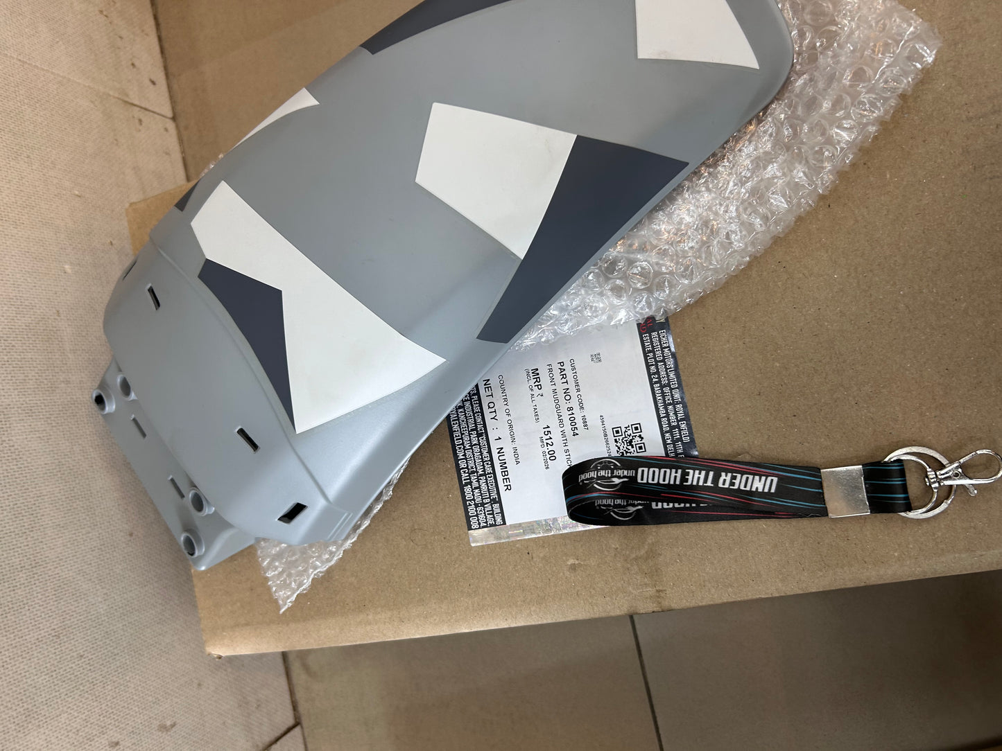 Front Mudguard (Front Fender) with Sticker – Sleet (Painted) for Royal Enfield Himalayan 411 – 810054