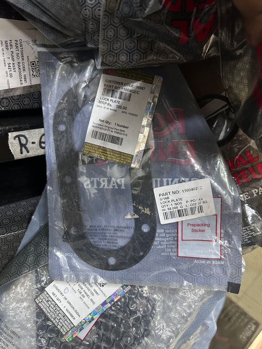 Royal Enfield Fuel Pump Lock Plate / Retainer Ring | Bullet, Classic, Meteor, Hunter 350 | 1100402/C | Genuine OEM