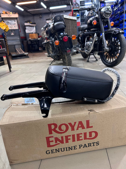 Genuine Royal Enfield Classic 350 UCE / Classic 500 EFI C5 Black Pillion Passenger Seat Sub-Assembly – 597447
