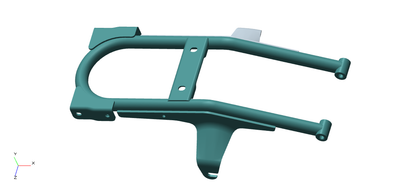 Royal Enfield 801575 Sub Frame Assembly Black – Genuine Seat Support for Classic 350 and 500 UCE