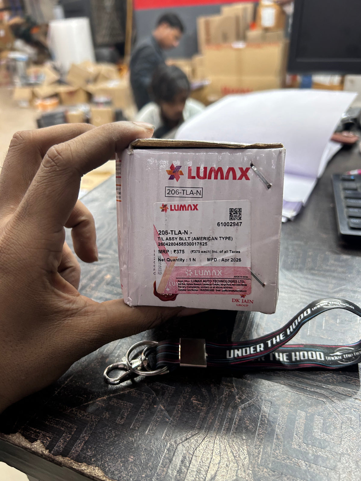 Lumax American Type Retro Tail Light for Royal Enfield Bullet 350 – Old School Square Backlight | 206-TLA-N