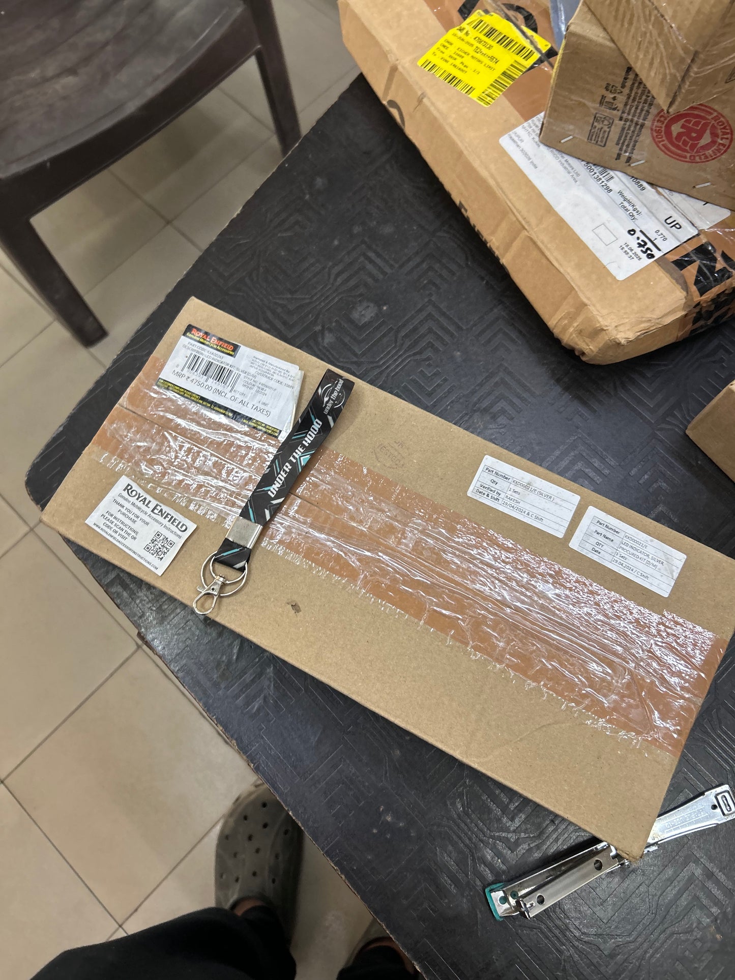 Royal Enfield Silver LED Indicators KXA00263 — OEM LED Signal Kit for Super Meteor 650 & Shotgun 650