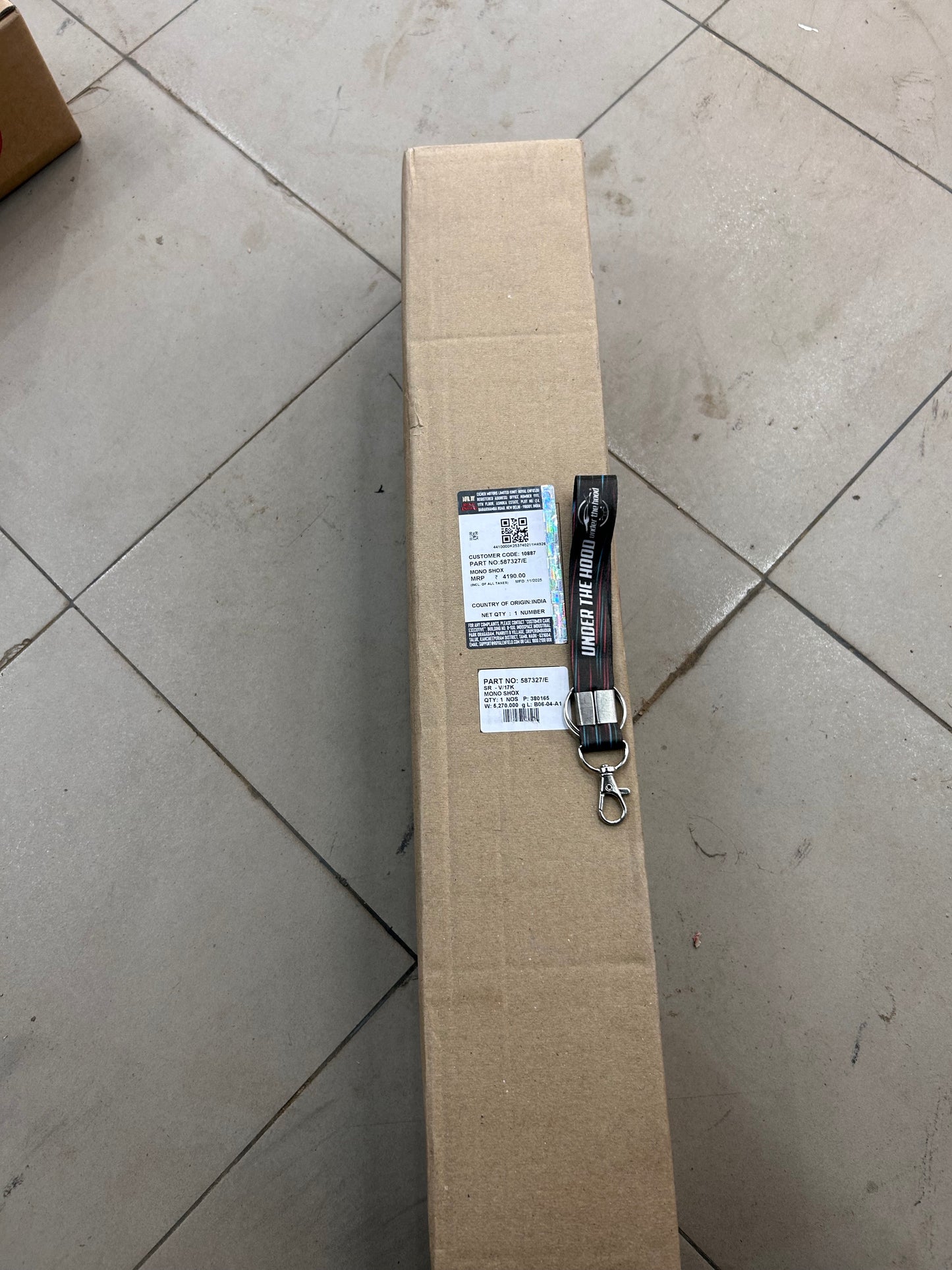 Royal Enfield 587327/D Mono Shock – OEM Rear Shock Absorber for Himalayan 411cc