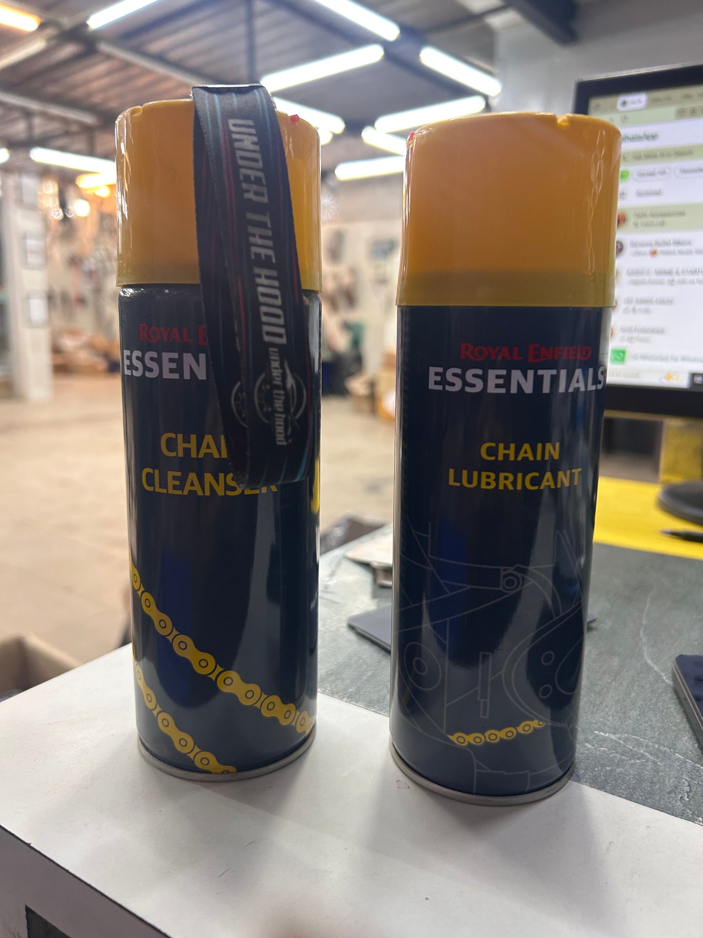 Royal Enfield Essentials Chain Lube & Chain Cleaner 500ml – Genuine OEM Chain Care Combo for All Royal Enfield & Other Bikes