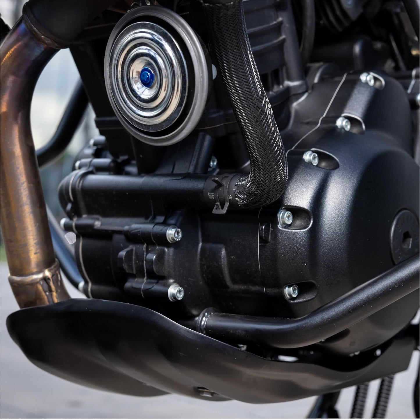 Royal Enfield Black Sumpguard for Guerrilla 450 – KXA00491