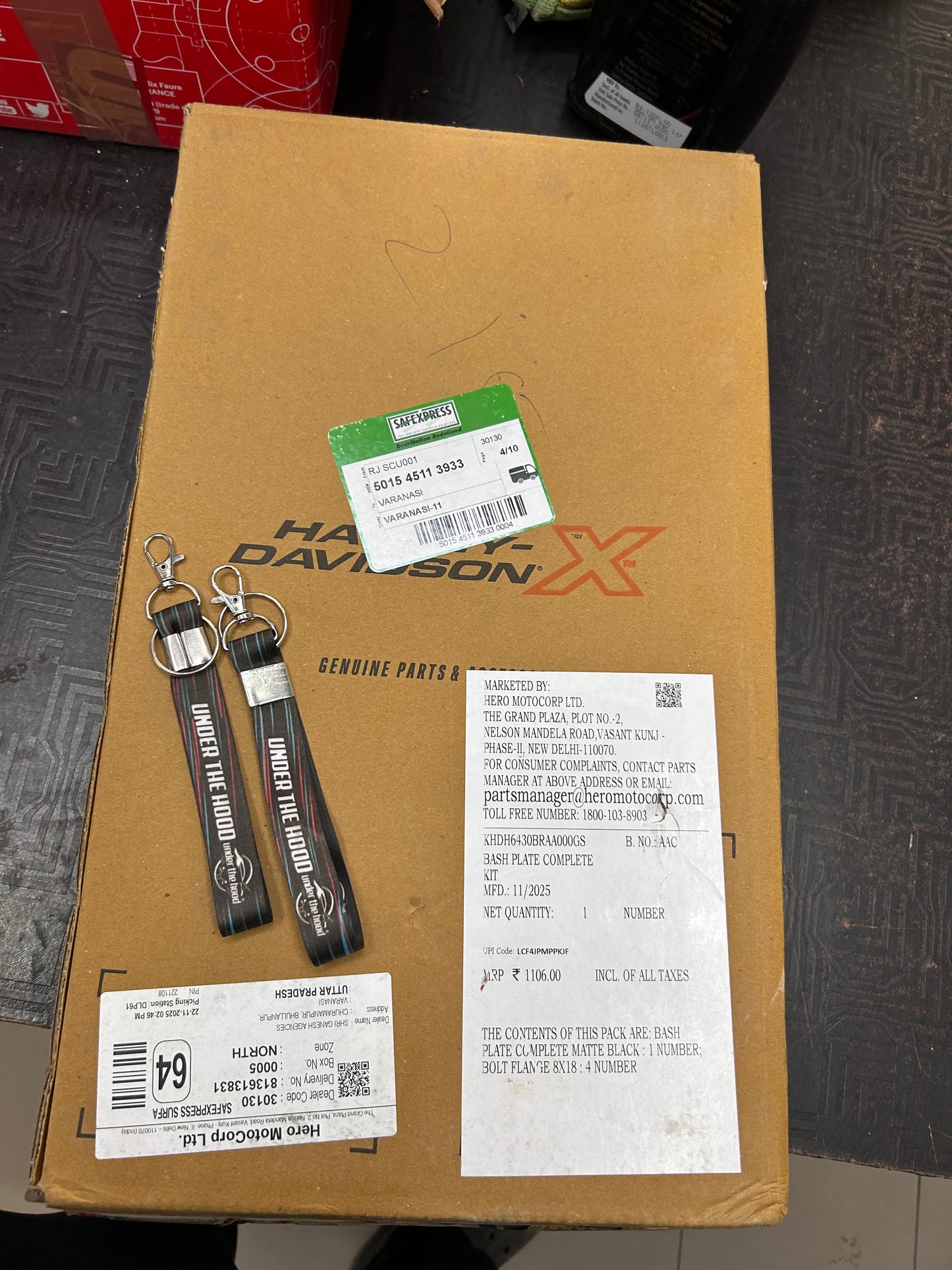 Harley-Davidson X440 / 440X & 440T Genuine Bash Plate (Sump Guard / Skid Plate) Complete Kit – KHDH6430BRAA000GS – Underbody Engine Protection