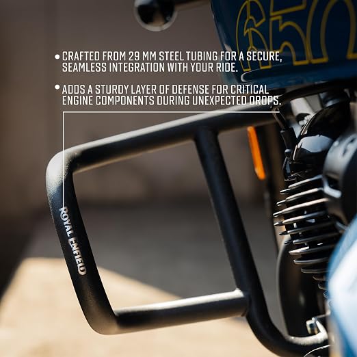 Royal Enfield Airfly Evo Black Engine Guard / Crash Guard KXA00340 | Super Meteor 650, Shotgun 650, Classic 650 & Bullet 650