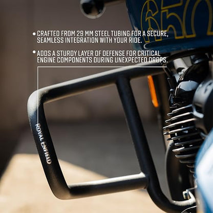 Royal Enfield Airfly Evo Black Engine Guard / Crash Guard KXA00340 | Super Meteor 650, Shotgun 650, Classic 650 & Bullet 650