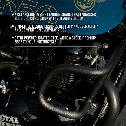Royal Enfield Airfly Evo Black Engine Guard / Crash Guard KXA00340 | Super Meteor 650, Shotgun 650, Classic 650 & Bullet 650