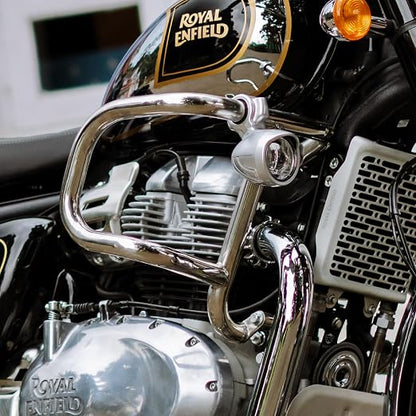 Royal Enfield Airfly Evo Silver Engine Guard / Crash Guard KXA00341 | Super Meteor 650, Shotgun 650, Classic 650 & Bullet 650