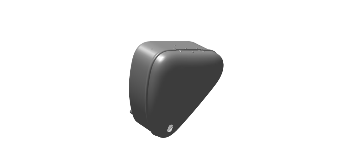 Royal Enfield 826066 tool box electrical with sticker for Classic 350 UCE CL350 black RVT/BVI type