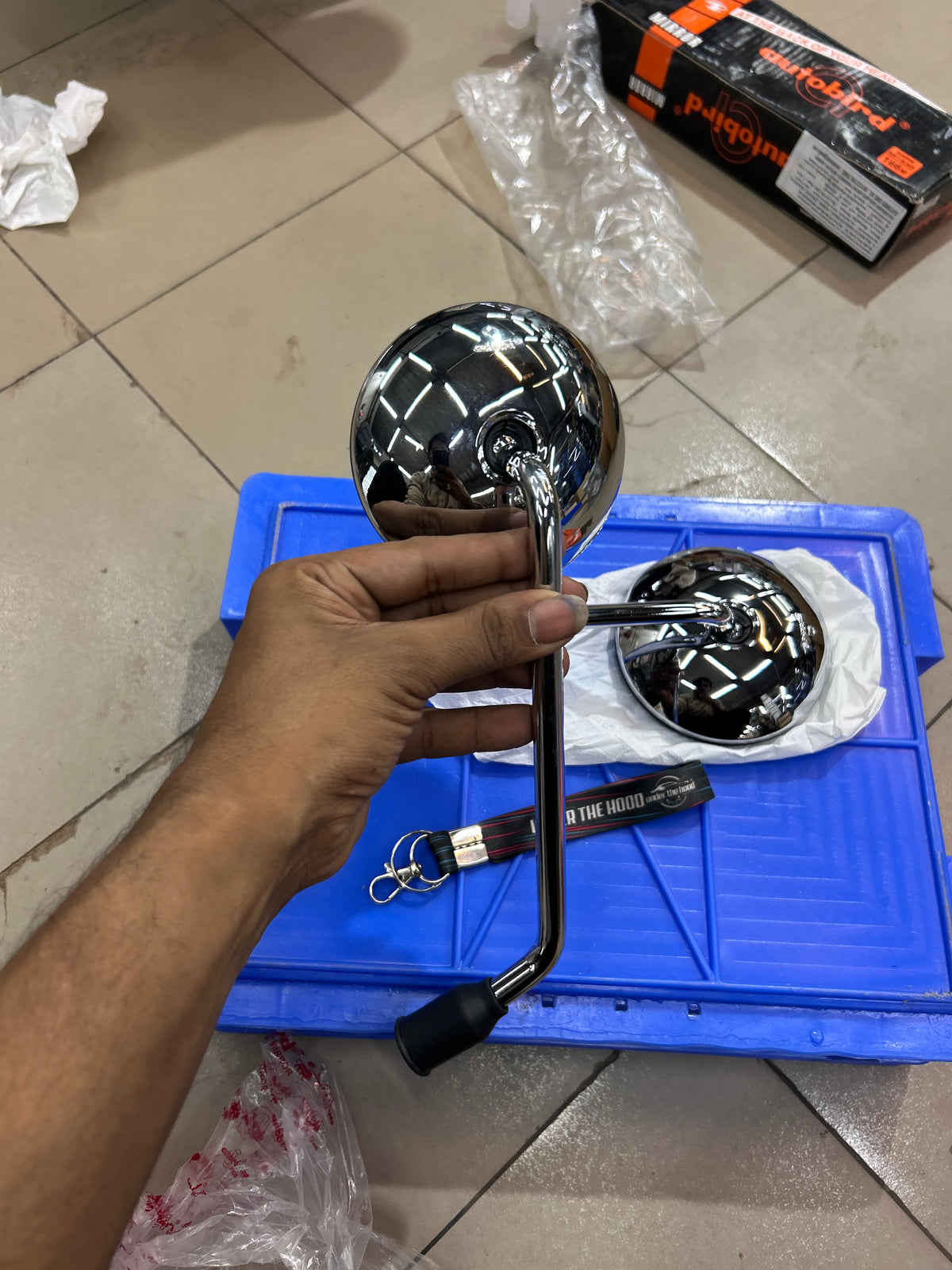Royal Enfield Hunter 350 / Meteor 350 / Classic 350 Reborn / Shotgun 650 Chrome Rear View Mirror Set – Autobird 199