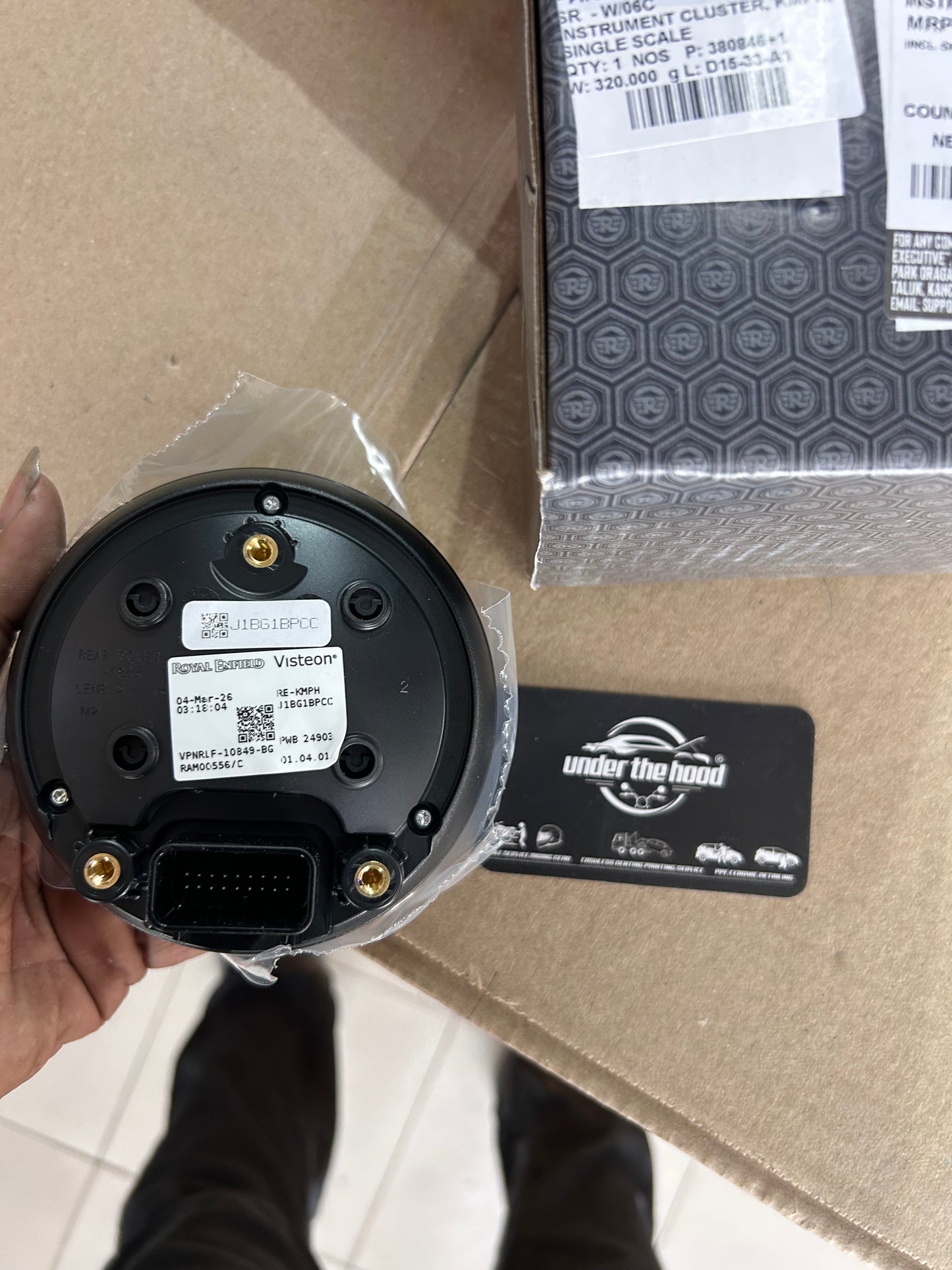 Royal Enfield RAM00556/C – OEM KMPH Instrument Cluster (Single Scale) for Hunter 350 / 350 Models