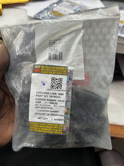Royal Enfield 587852/C – Genuine Rear Wheel Cushion Rubber for Himalayan 411