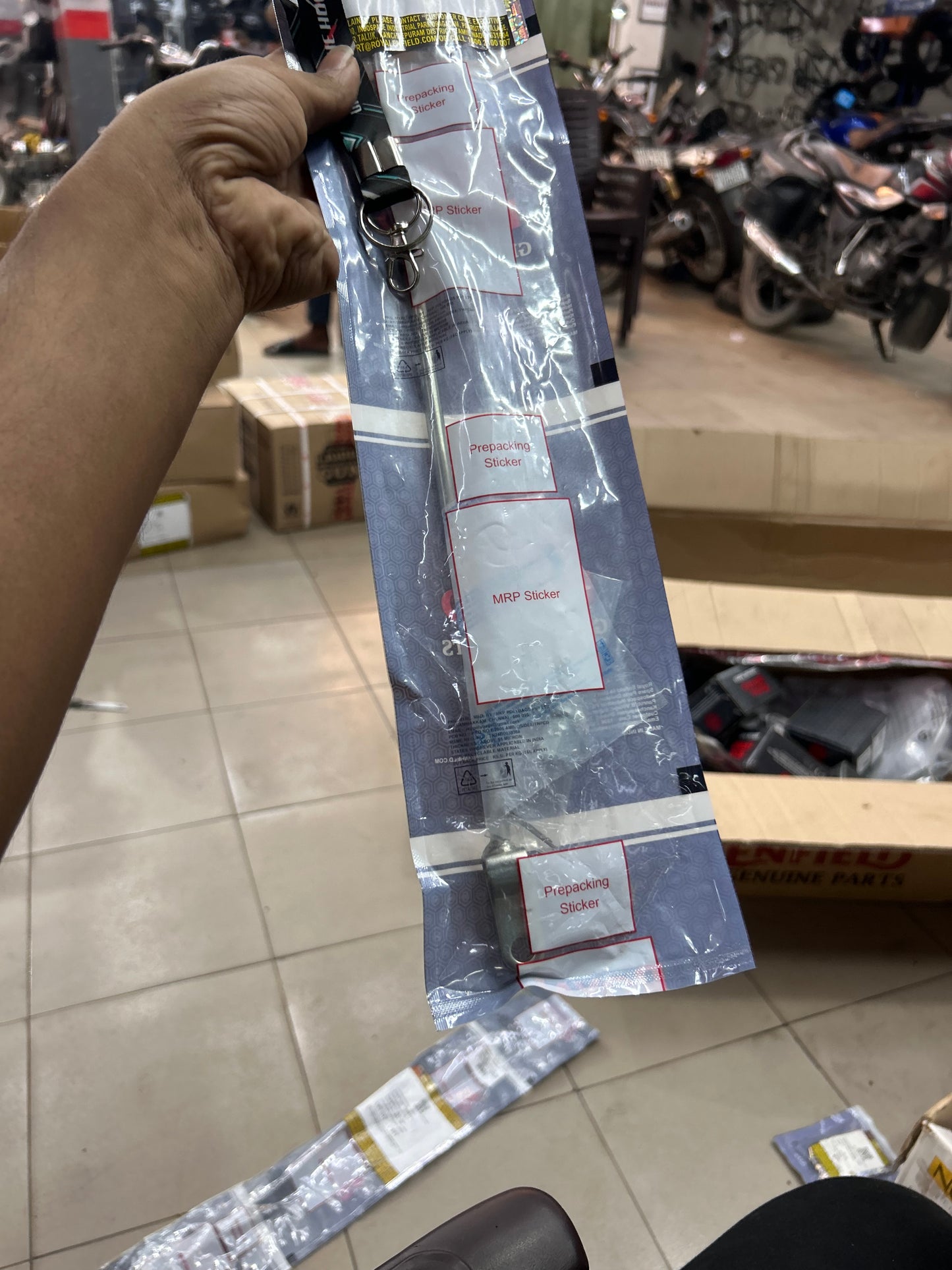 Royal Enfield Rear Brake Rod Kit (Drum Rear Models) — Classic 350 UCE (BS3), Bullet 350 UCE KS/ES, Electra 350 UCE ES; Bullet 500 UCE (drum years only) — 888076 | Genuine OE