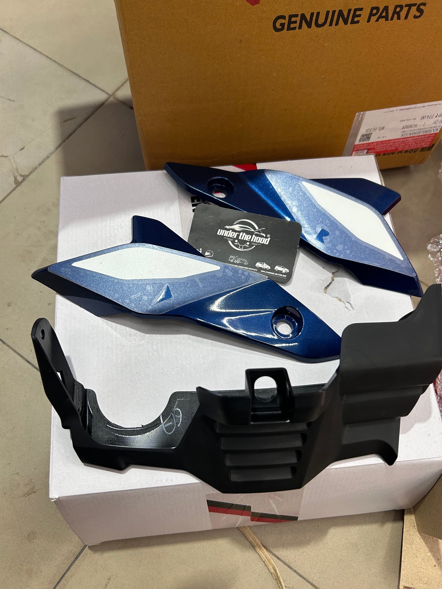 Hero Genuine Belly Pan Assembly Kit for Glamour X 125 - 5 Colour Options