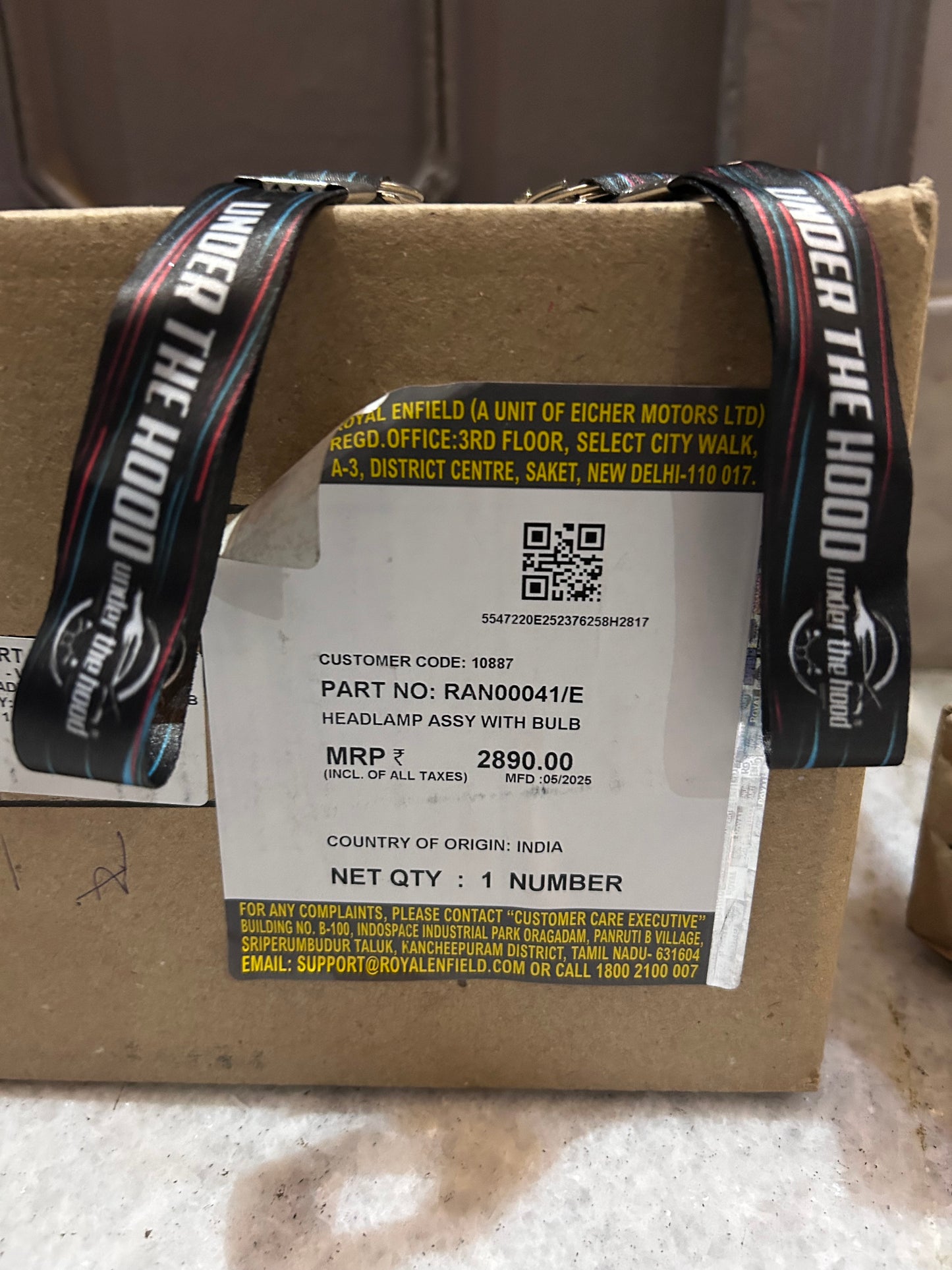 Royal Enfield Meteor 350 Headlamp Assembly with Bulb – Genuine OEM (RAN00041/B)