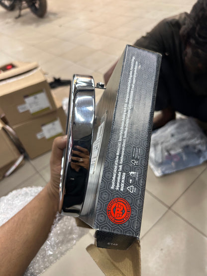 Royal Enfield RAN00065/B – Headlamp Rim Assembly (Chrome/Silver, OEM for Interceptor 650 & Continental GT 650)