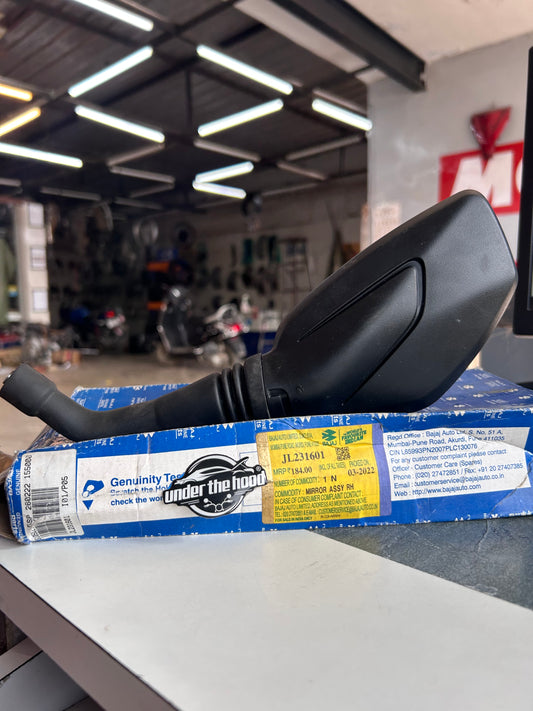 Bajaj JL231601 Rear-View Mirror Assembly (Right-Hand RH) – Genuine OEM for Pulsar 200NS & Rouser NS 200