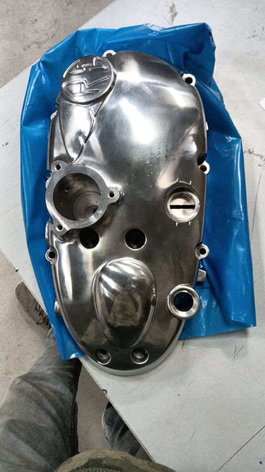 Royal Enfield 861037 RH crankcase cover sub assembly buffing finish