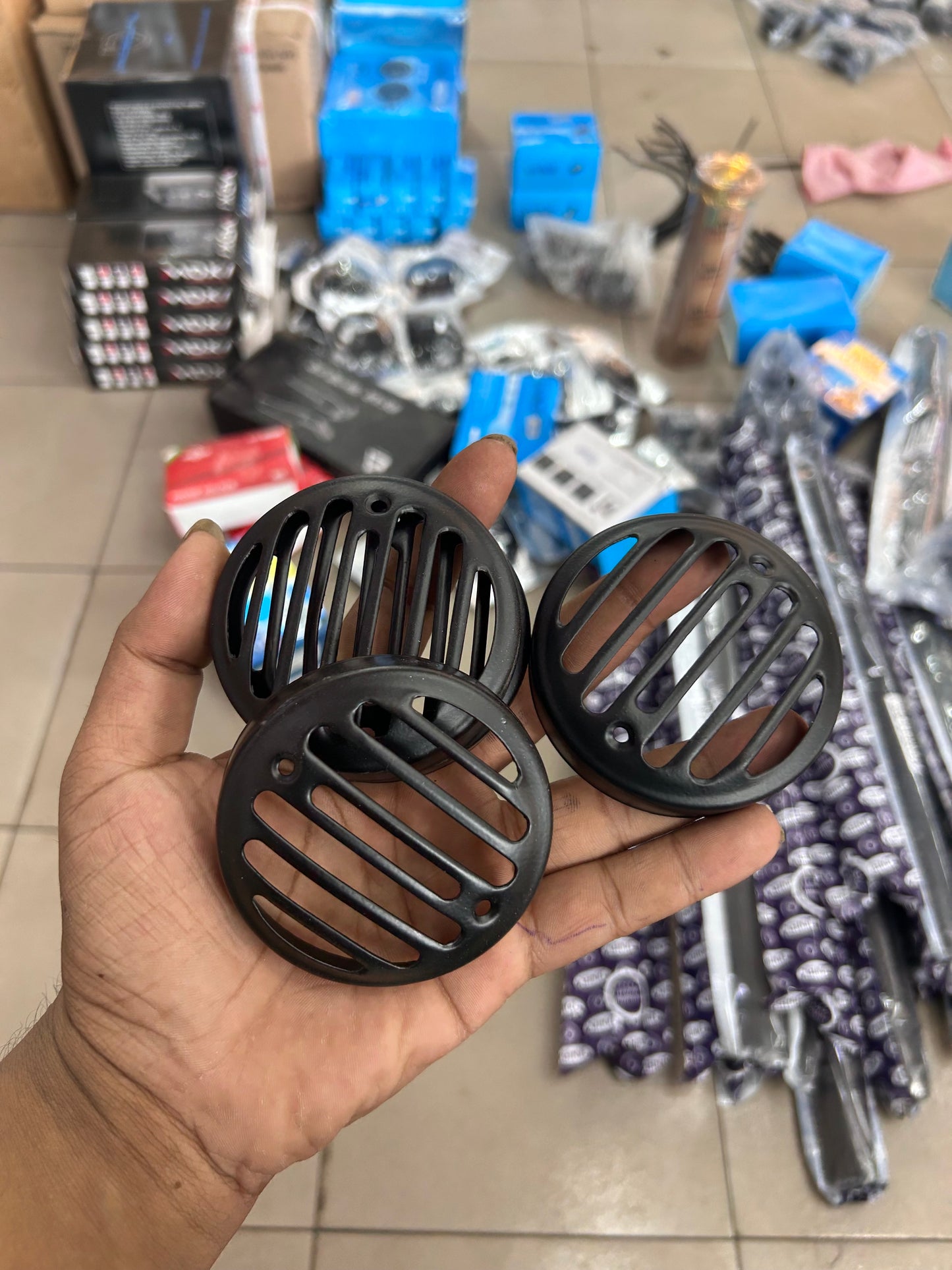 Black Indicator Grill Set – Royal Enfield Classic Reborn / Classic UCE / Electra / Standard (Model Options Available)