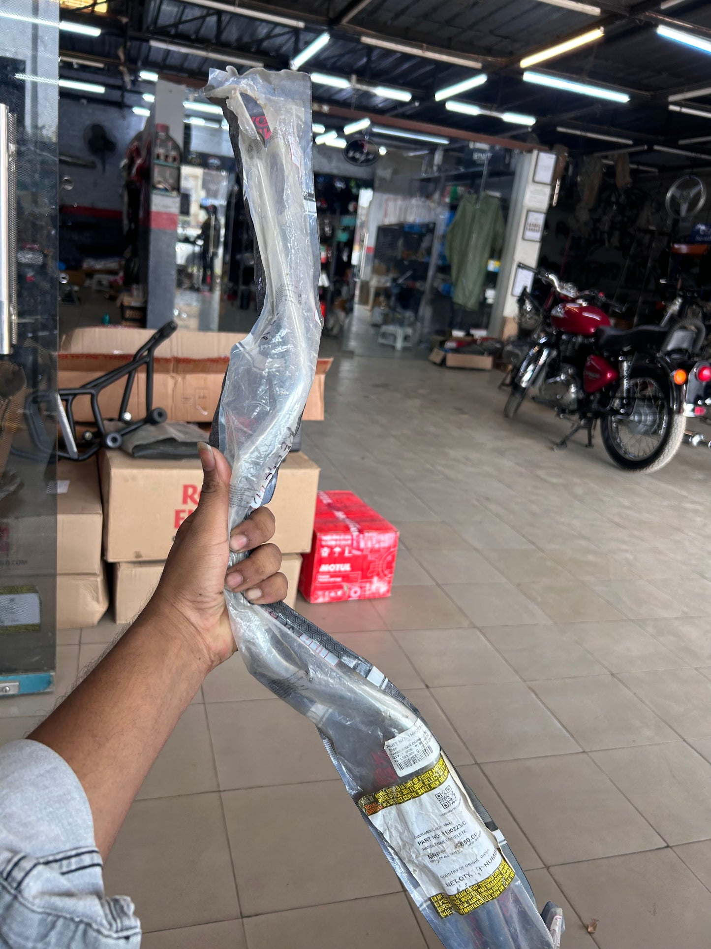 Royal Enfield 1100223/C – Handlebar Complete (Chrome) for Classic 350 Reborn (J-Series, BS6/Euro 5) – Genuine OEM