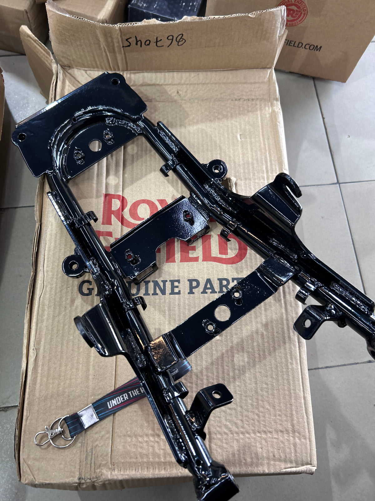 Royal Enfield Thunderbird 350 & 500 Black Rear Seat Subframe – Genuine OEM – 867045