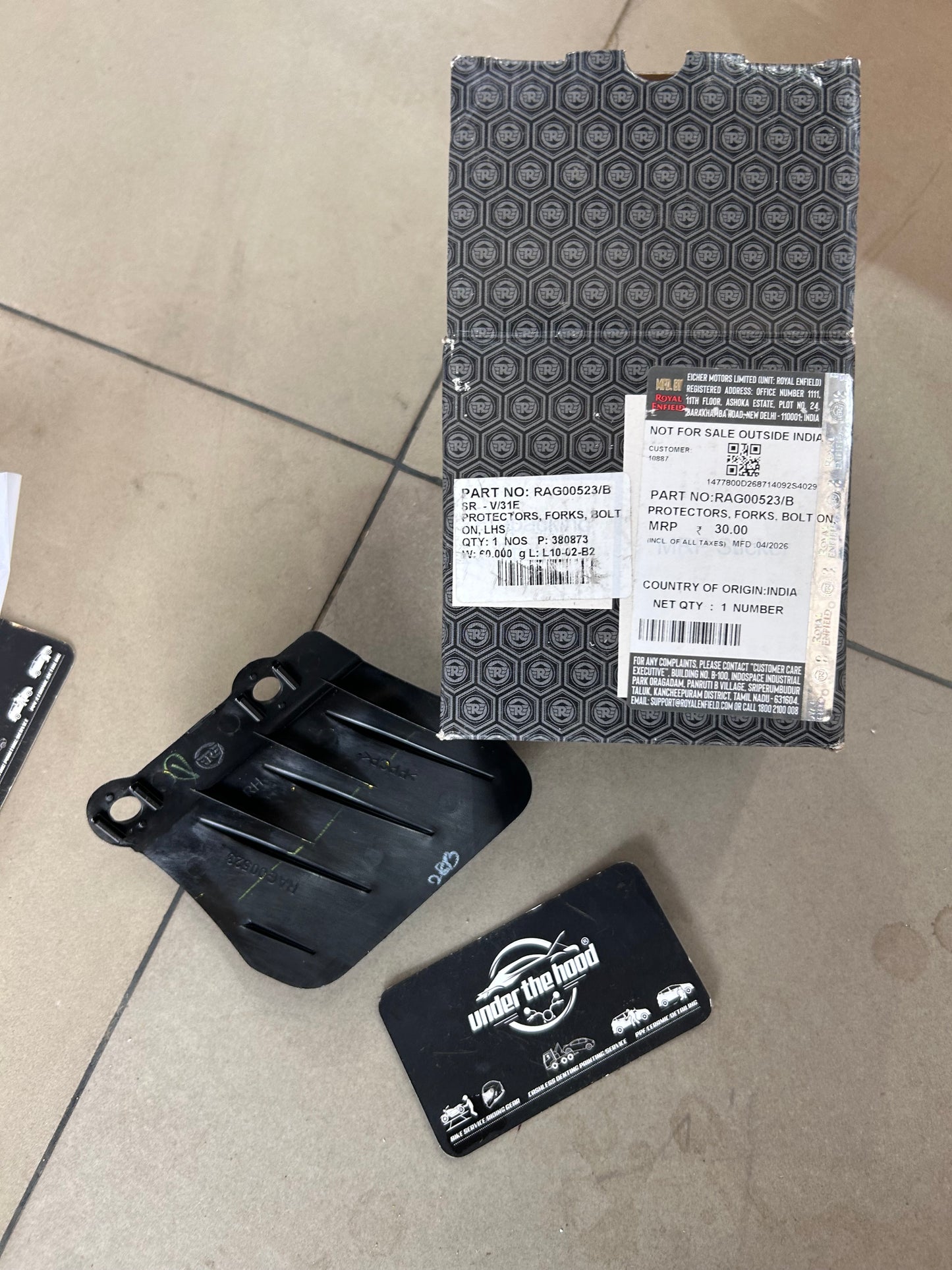 Royal Enfield Fork Protector RHS RAG00523/B for Himalayan 450